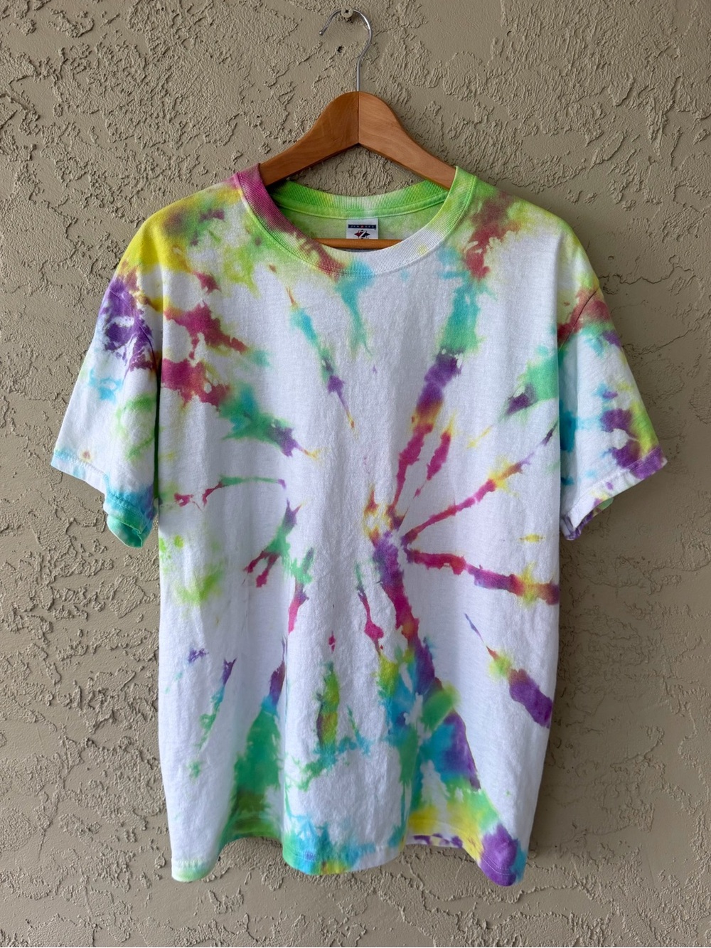 Jerzees Heavyweight Tie Dye T-Shirt Large Multicolor